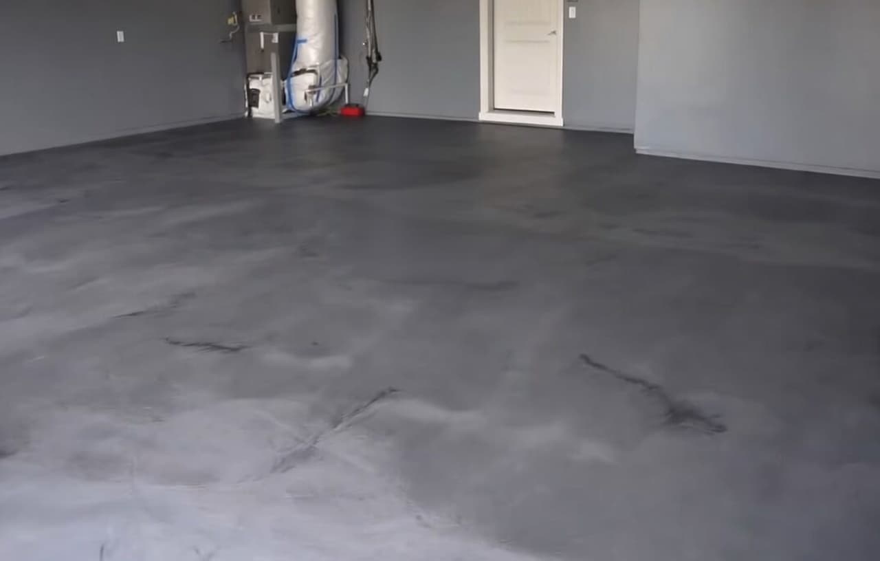 Gray Vein metallic epoxy flooring example – stunning swirl pattern in Toronto