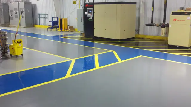 Heavy-duty epoxy in Toronto warehouse