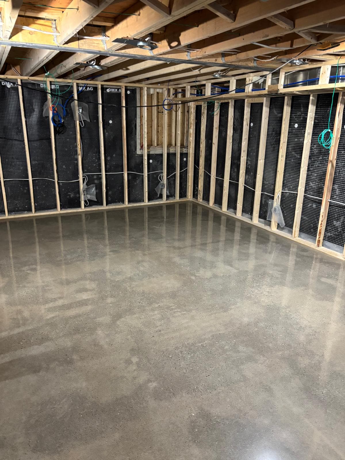 Polished concrete floor in Toronto office