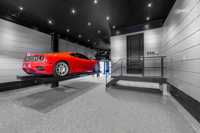 Modern epoxy flooring in Toronto living space