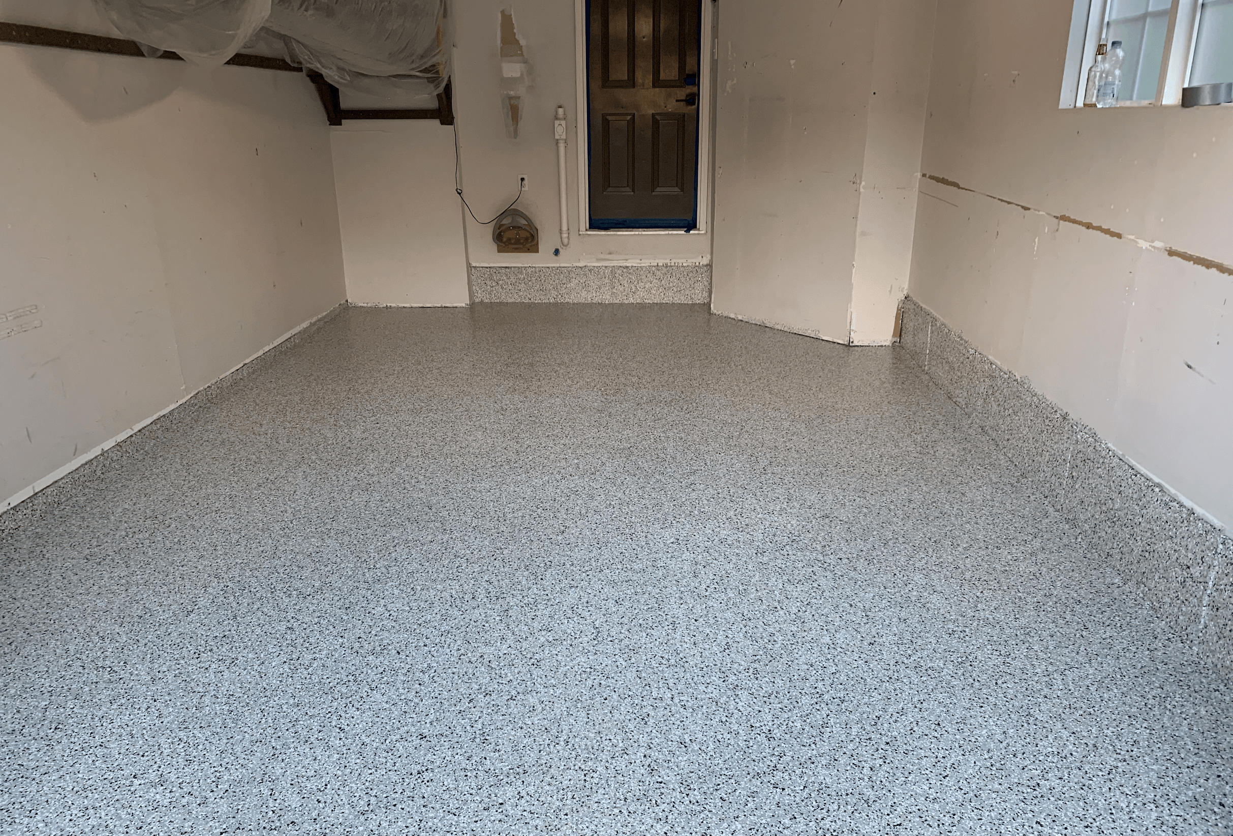 Epoxy garage floor transformation in Toronto