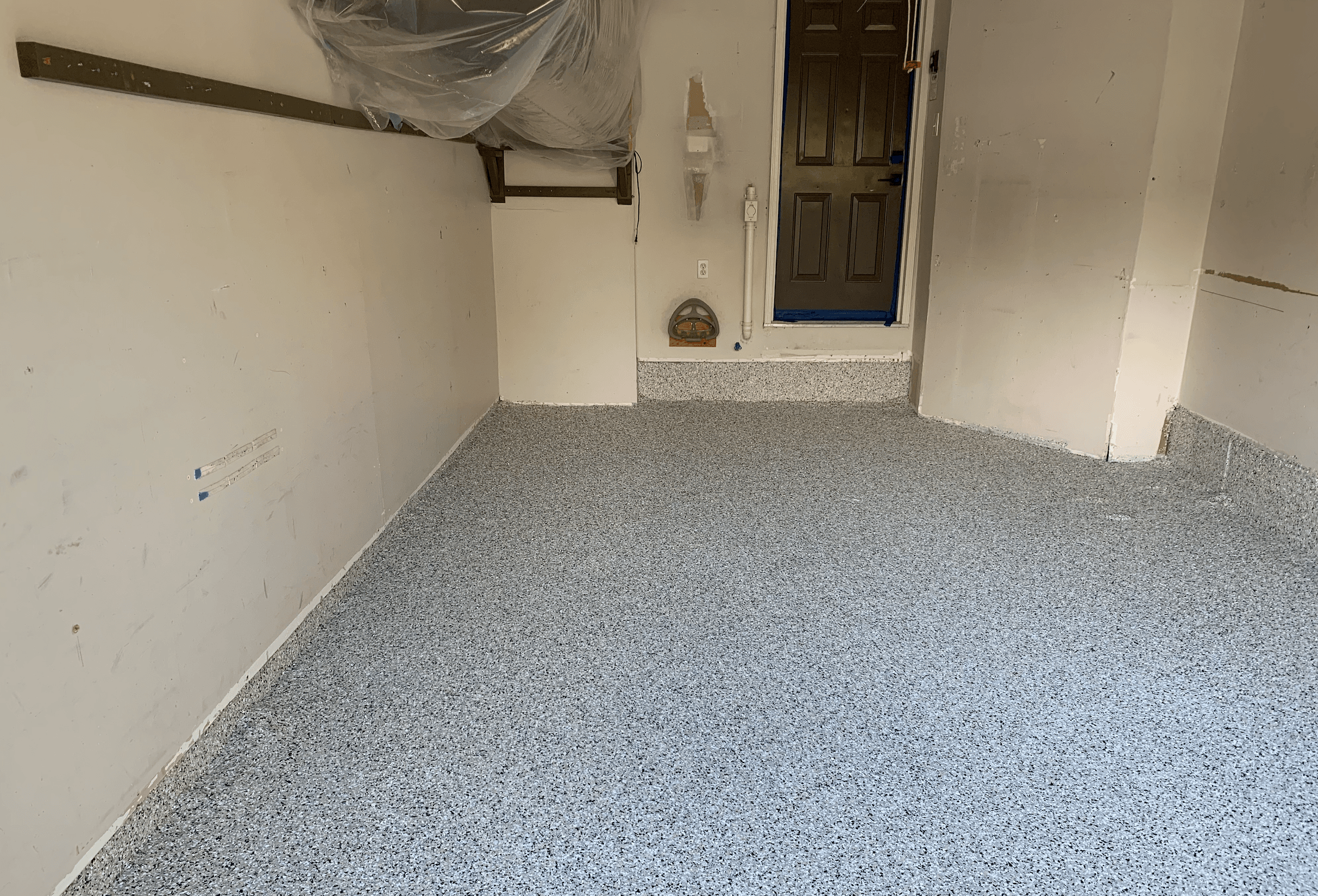 Epoxy garage floor transformation in Toronto