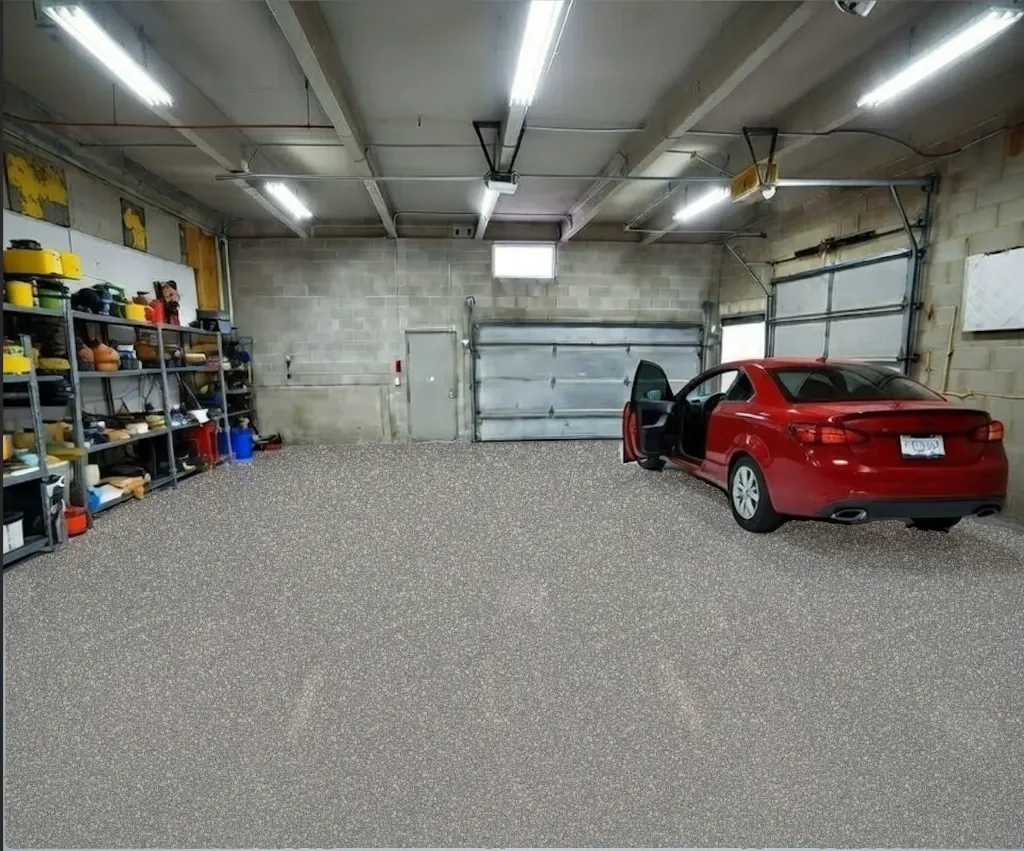Pumice flake epoxy floor
