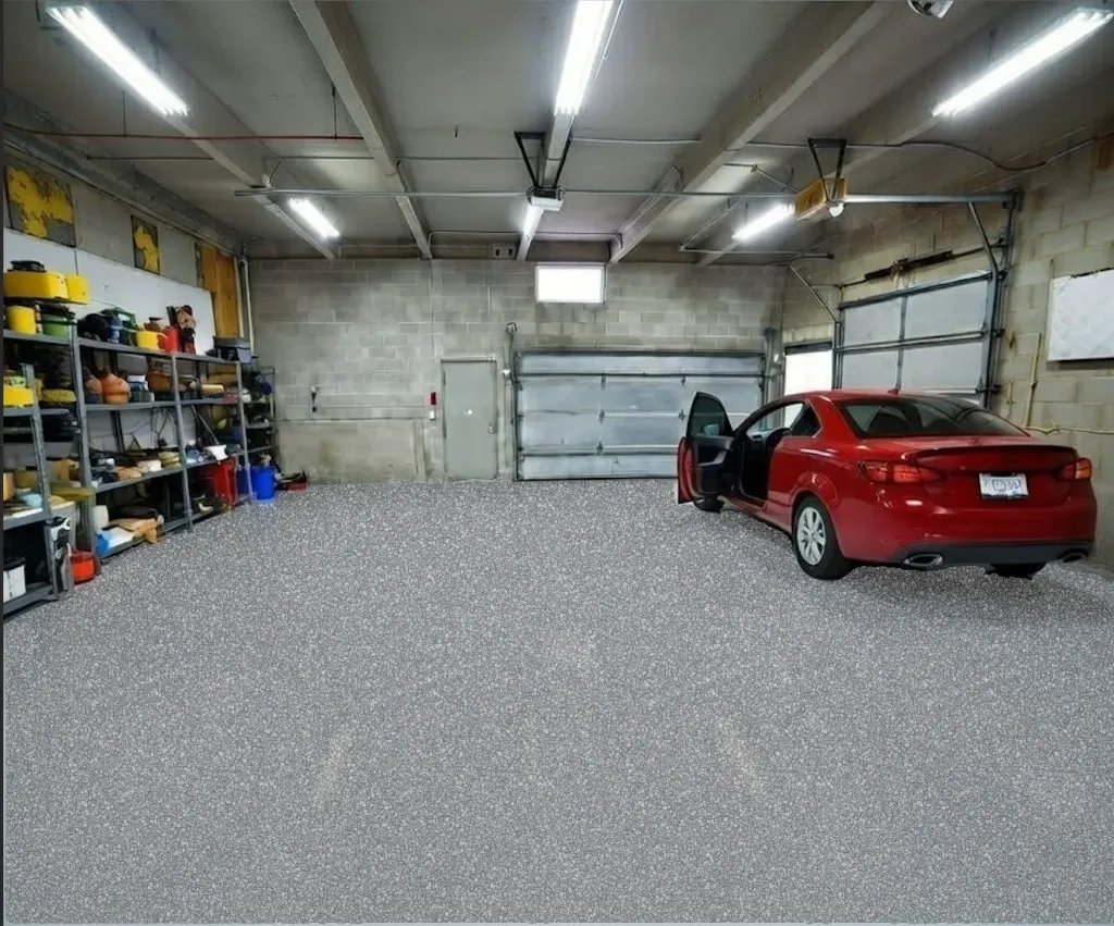 Schist flake epoxy floor