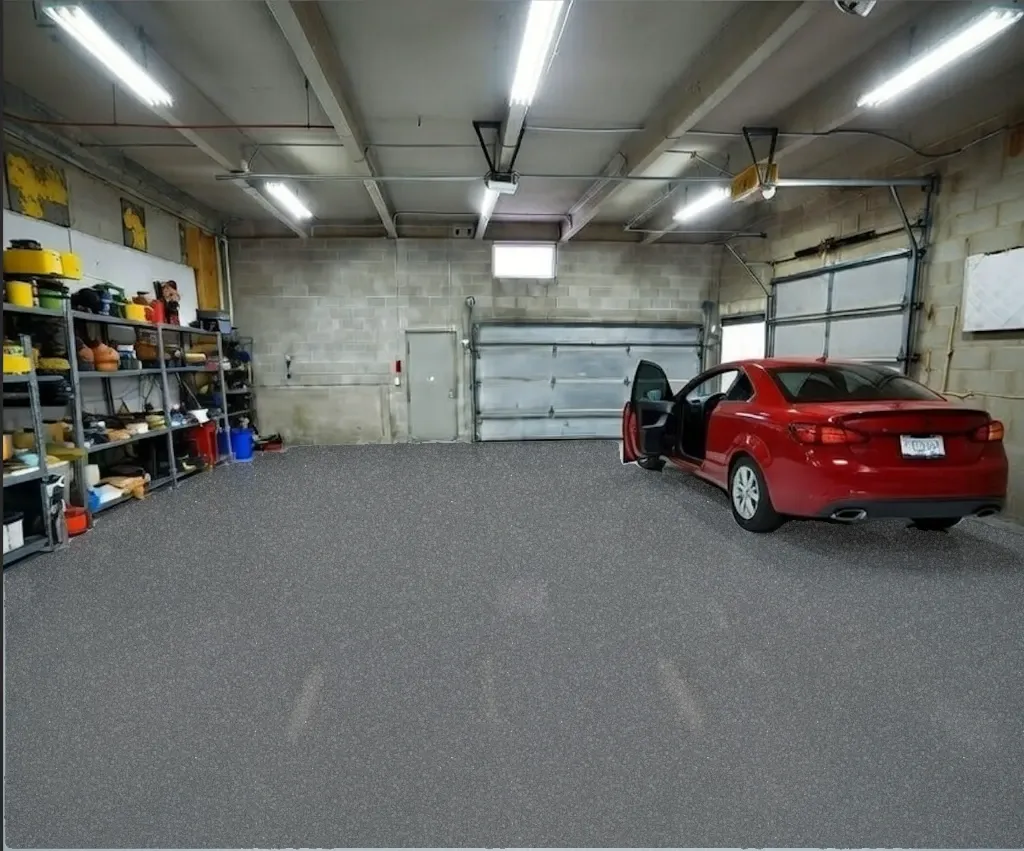 Dolerite flake epoxy floor
