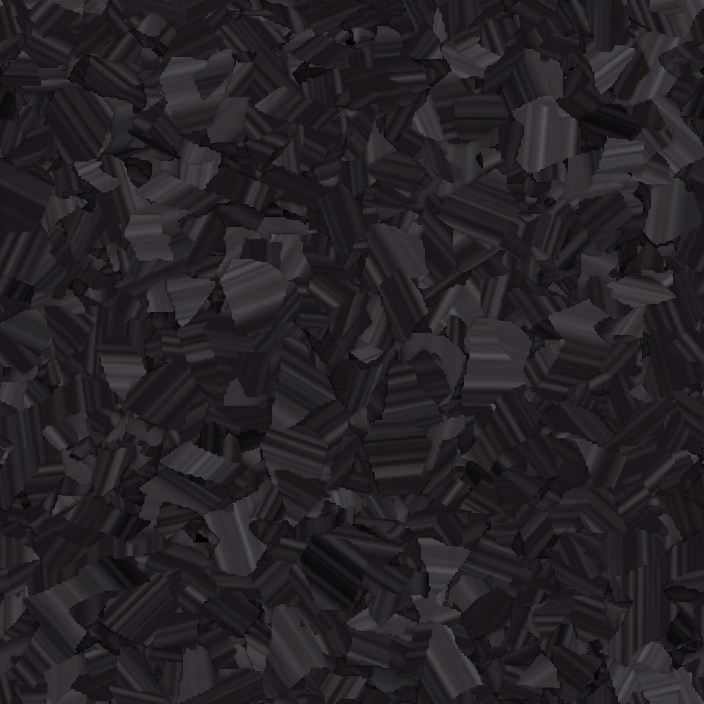 Close-up of Carbon (F9202) epoxy flake chips