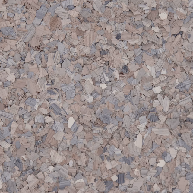 Close-up of Pumice (F9303) epoxy flake chips