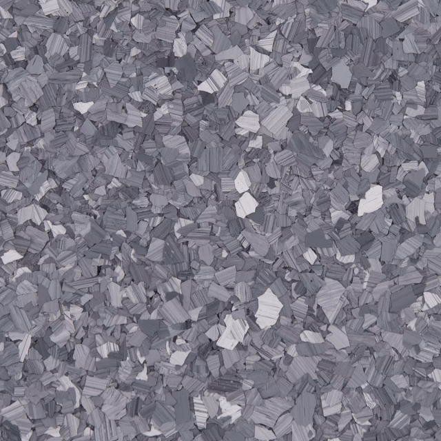 Close-up of Basalt (F9309) epoxy flake chips