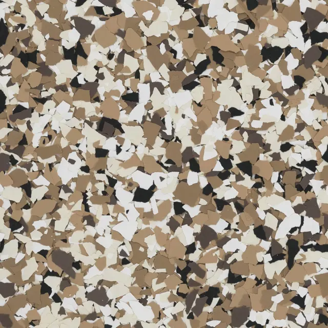 Close-up of Bean (FB-960) epoxy flake chips
